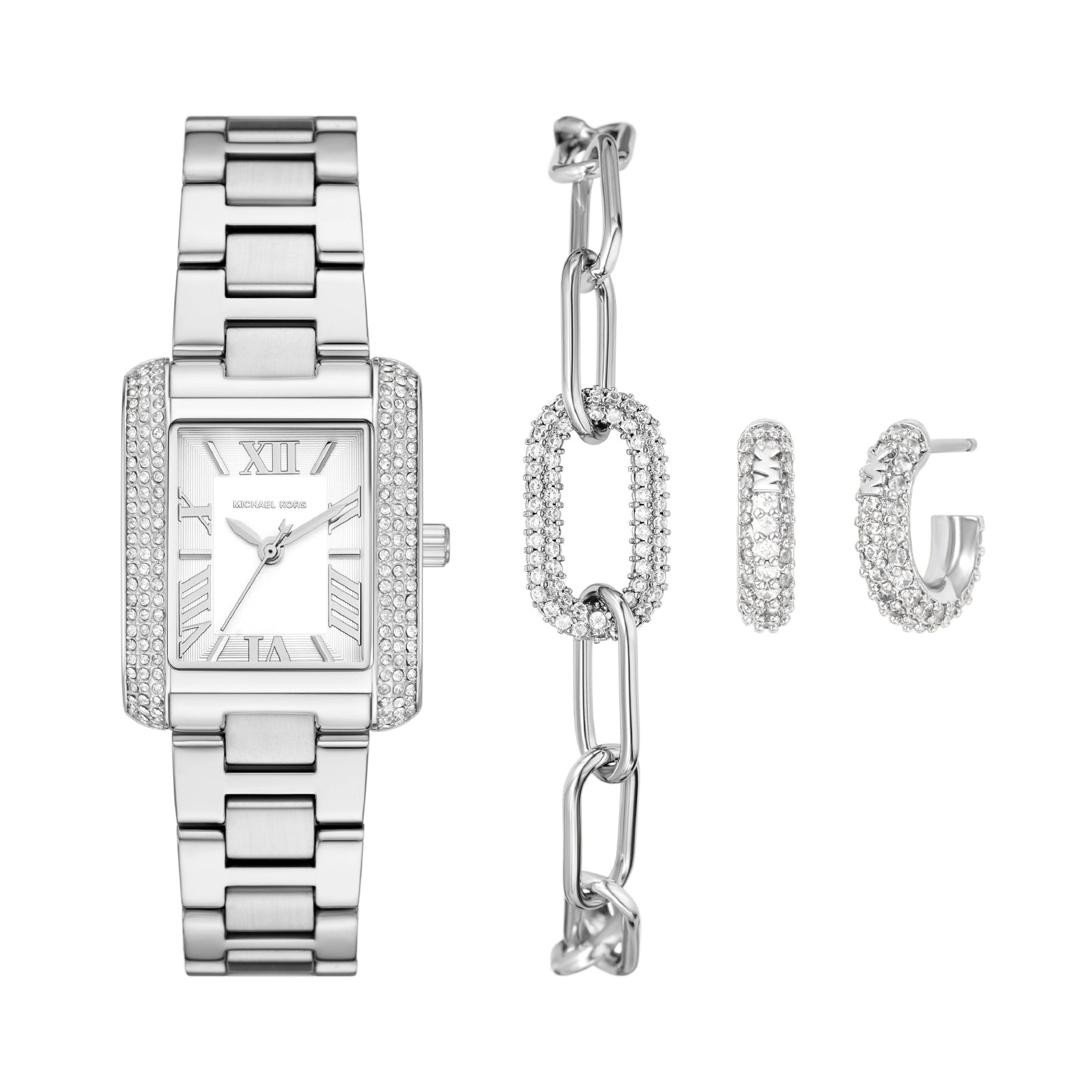 Set orologio e bracciale Michael Kors acciaio argento da donna MK.MK4839SET