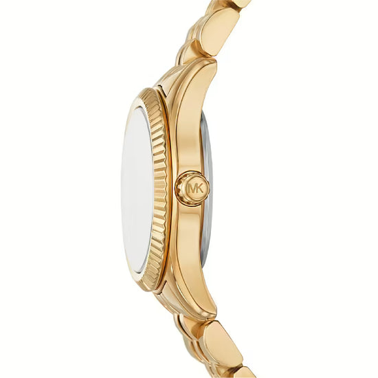 Orologio Michael Kors in acciaio dorato quadrante verde MISURA UNICA