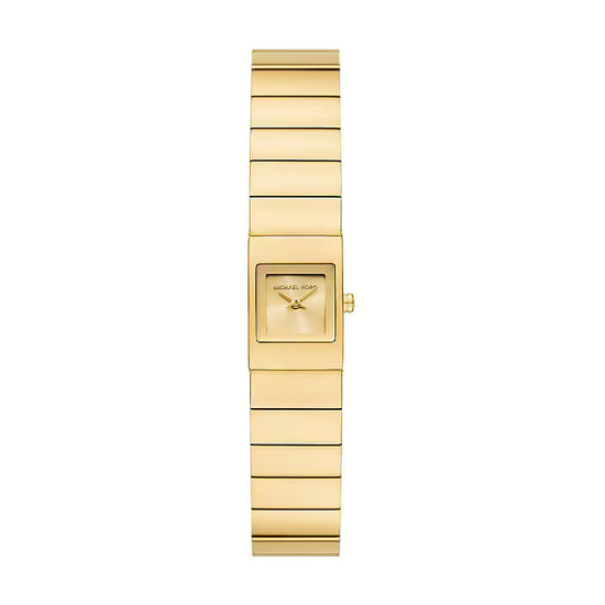 Orologio donna Michael Kors acciaio oro cassa quadrata MISURA UNICA