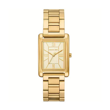 Orologio Michael Kors in acciaio oro cassa rettangolo MISURA UNICA