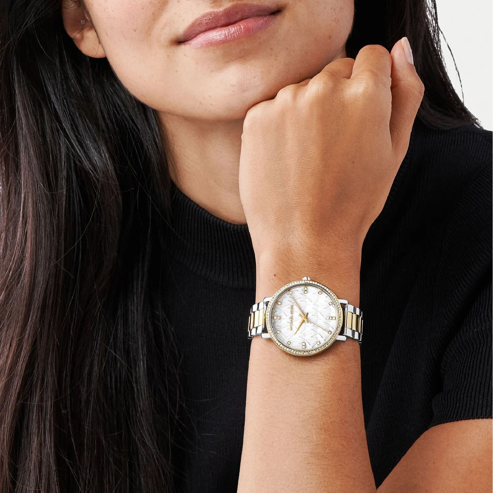 Orologio donna Michael Kors Pyper in acciaio e oro MISURA UNICA