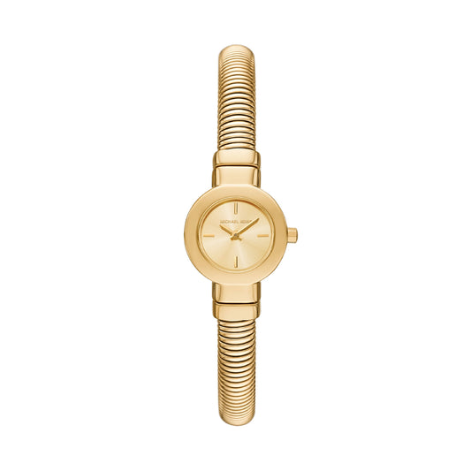 Orologio sotile da donna Michael Kors in acciaio dorato MISURA UNICA