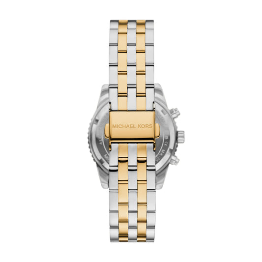 Orologio cronografo donna Michael Kors in acciaio bicolor MISURA UNICA
