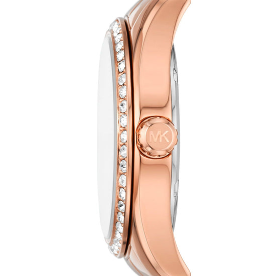 Cofanetto orologio orecchini bracciale Michael Kors donna acciaio rosé cristalli MK1088SET-3