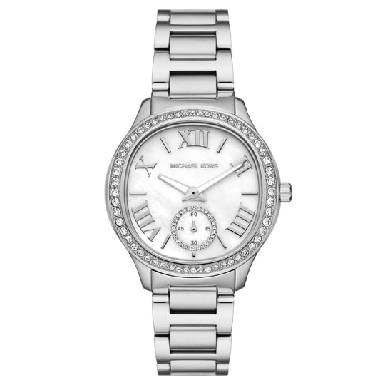 Orologio donna Michael Kors Sage acciaio con cristalli e madreperla 38mm MK4807-1