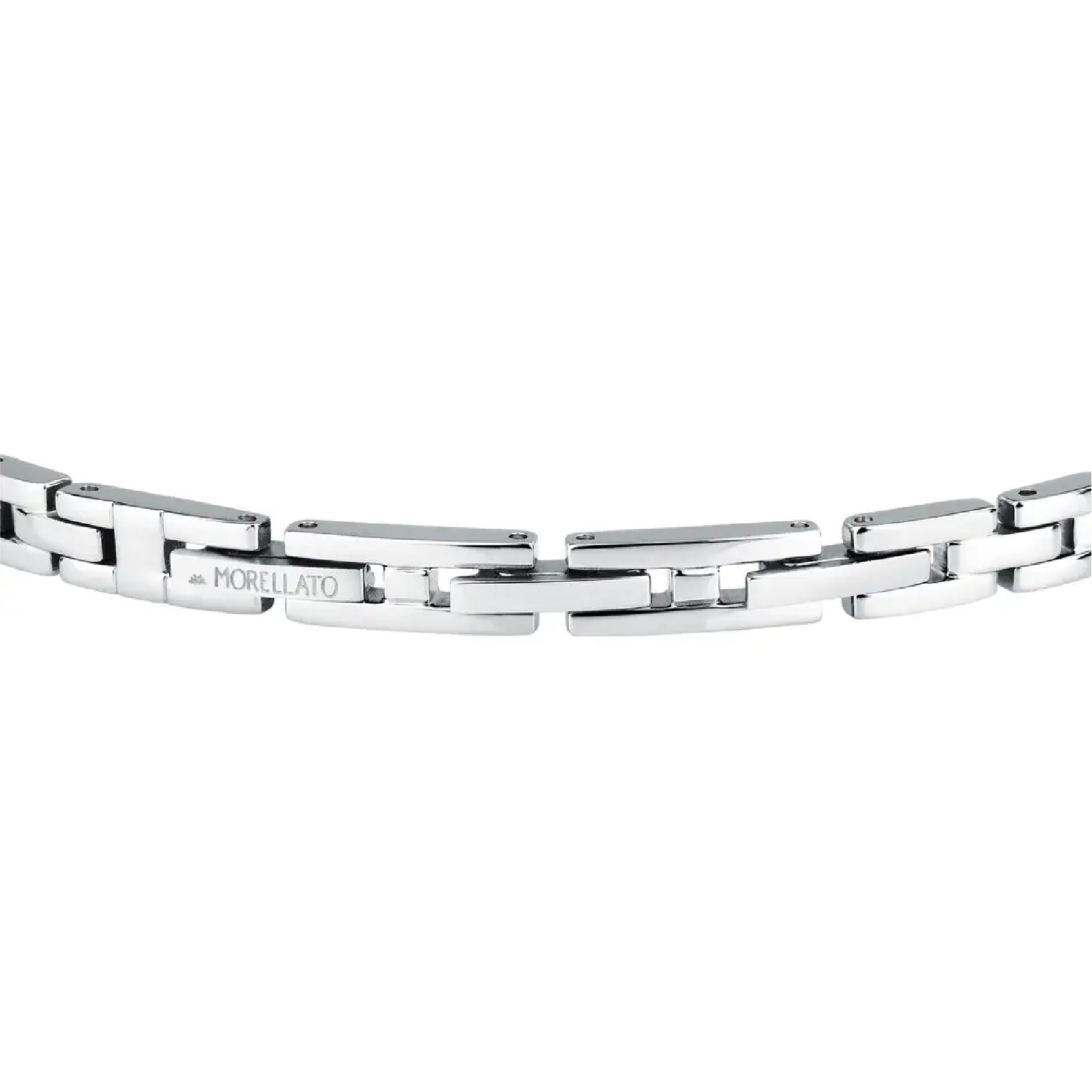 Bracciale a catena Morellato in acciaio con cristalli neri MO.ABH48