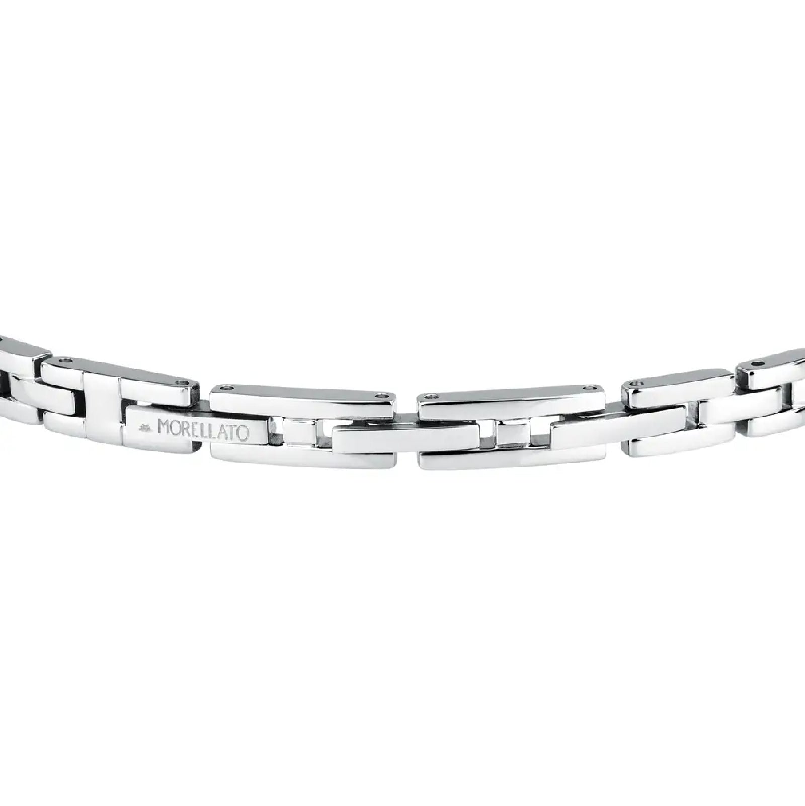 Bracciale a catena Morellato in acciaio con cristalli neri MO.ABH52