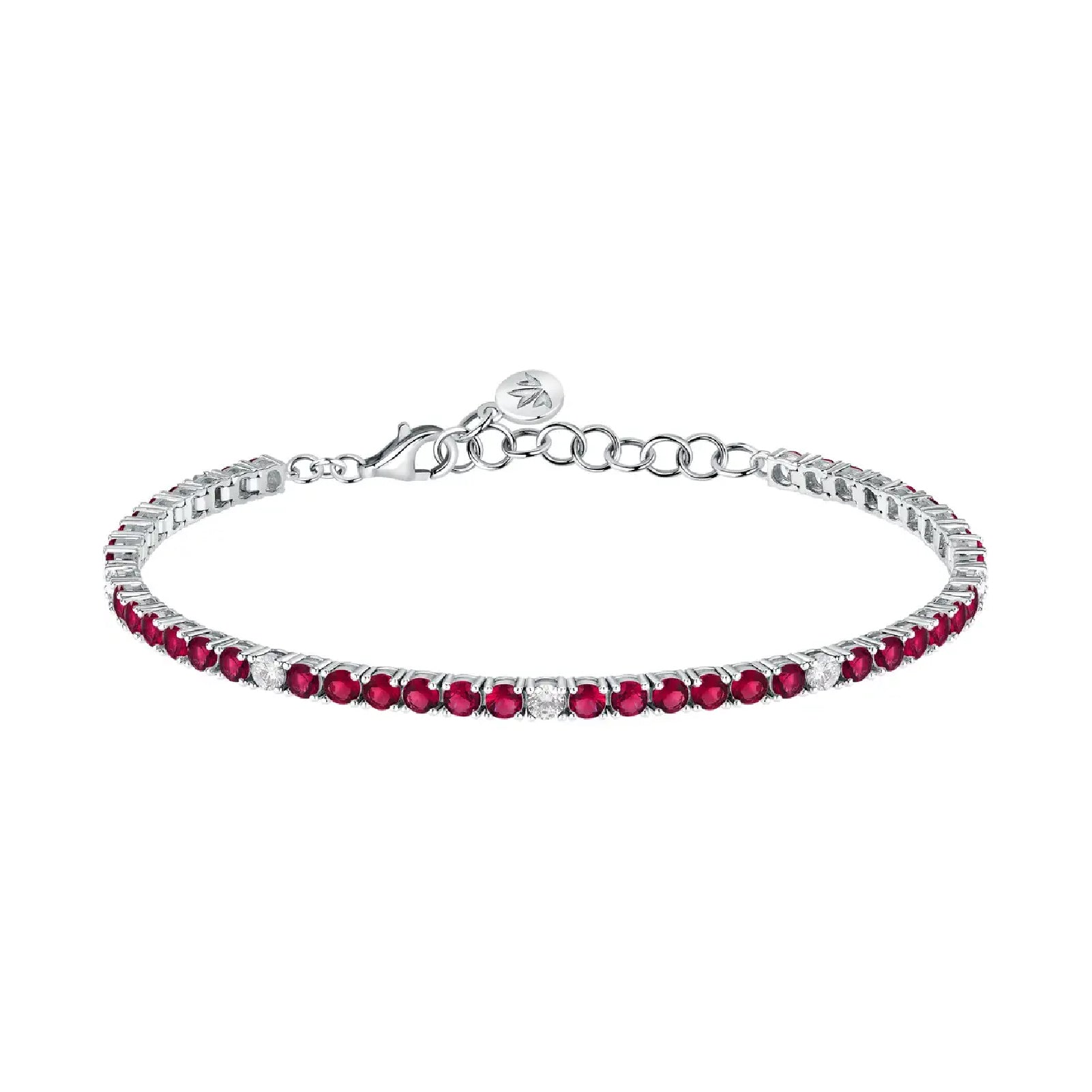 Bracciale tennis Morellato argento 925 e zirconi rossi e bianchi MO.AIW230
