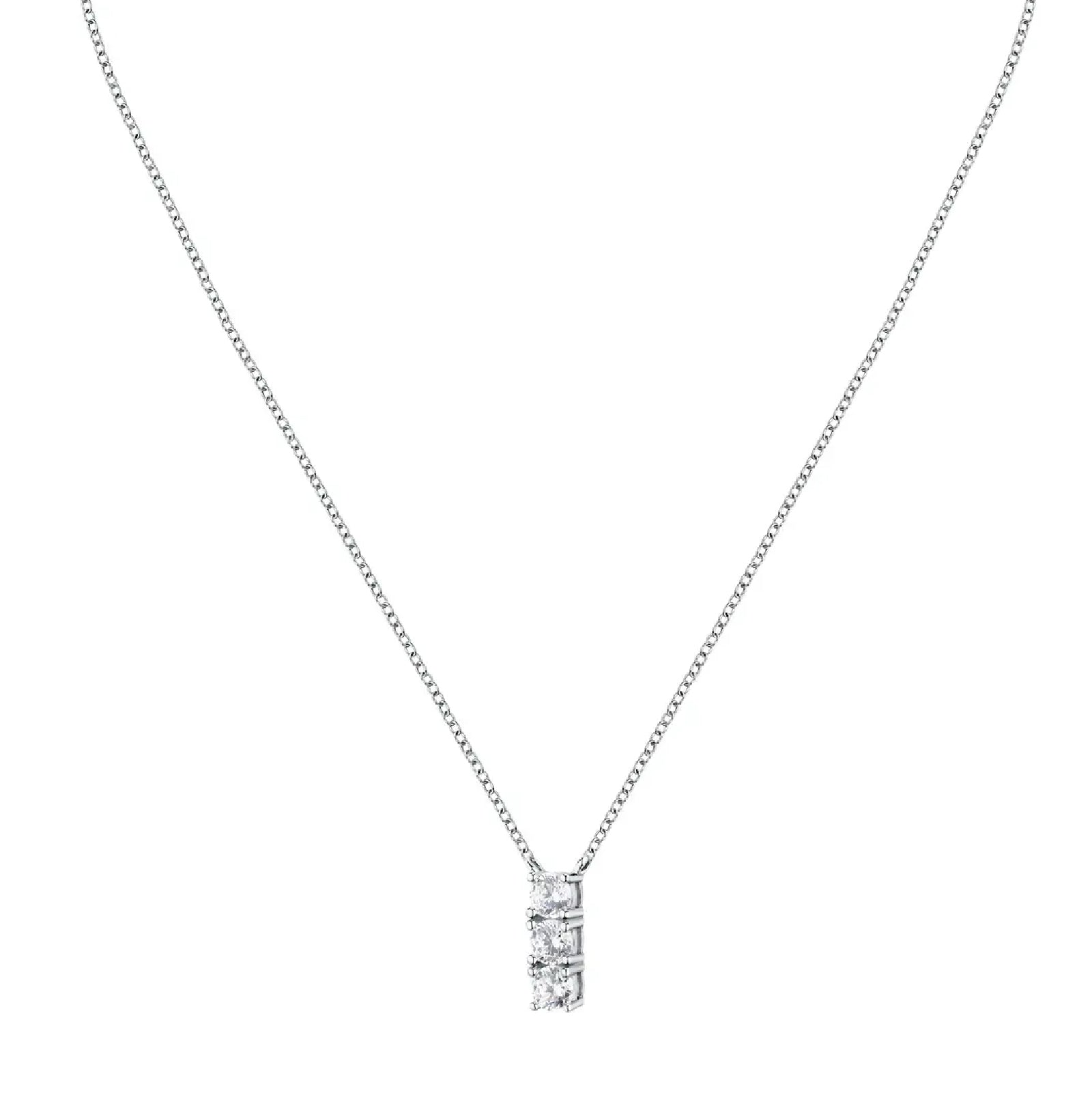 Collana pendente Morellato argento 925 con zirconi bianchi MO.AIW240
