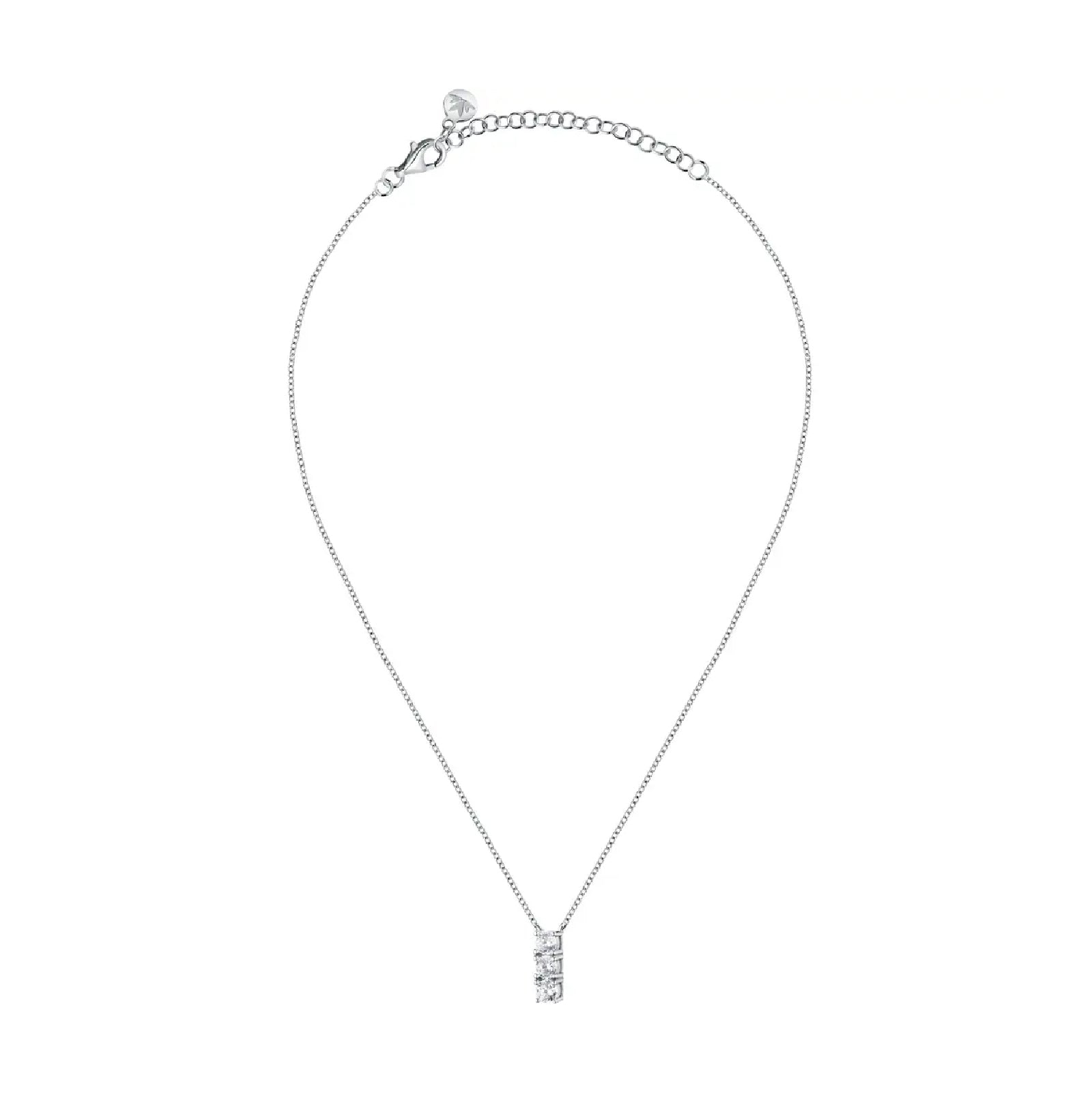 Collana pendente Morellato argento 925 con zirconi bianchi MO.AIW240
