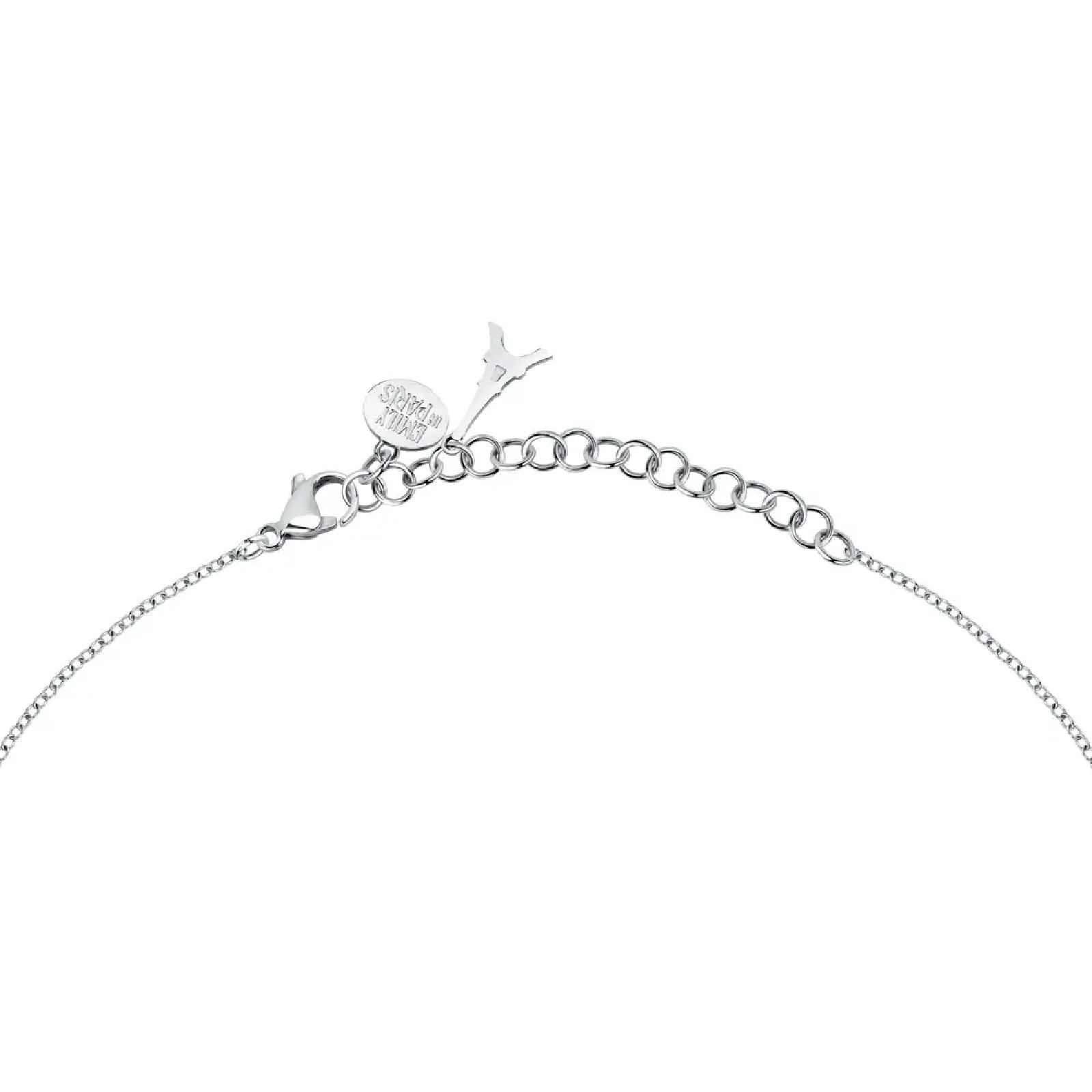 Collana con pendente Morellato in acciaio con zircone rosa MO.AIX33