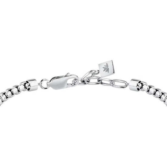Bracciale uomo Morellato in acciaio con maglie lisce Regolabile 18-21 cm