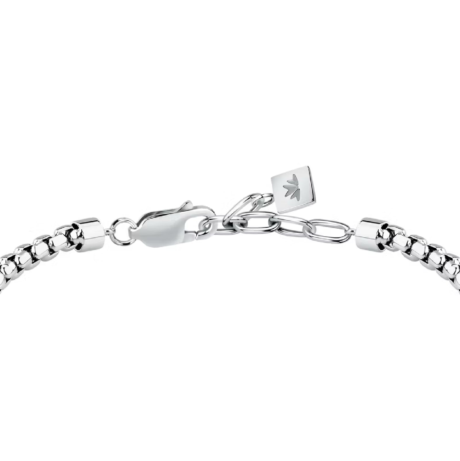 Bracciale uomo Morellato in acciaio con maglie lisce Regolabile 18-21 cm