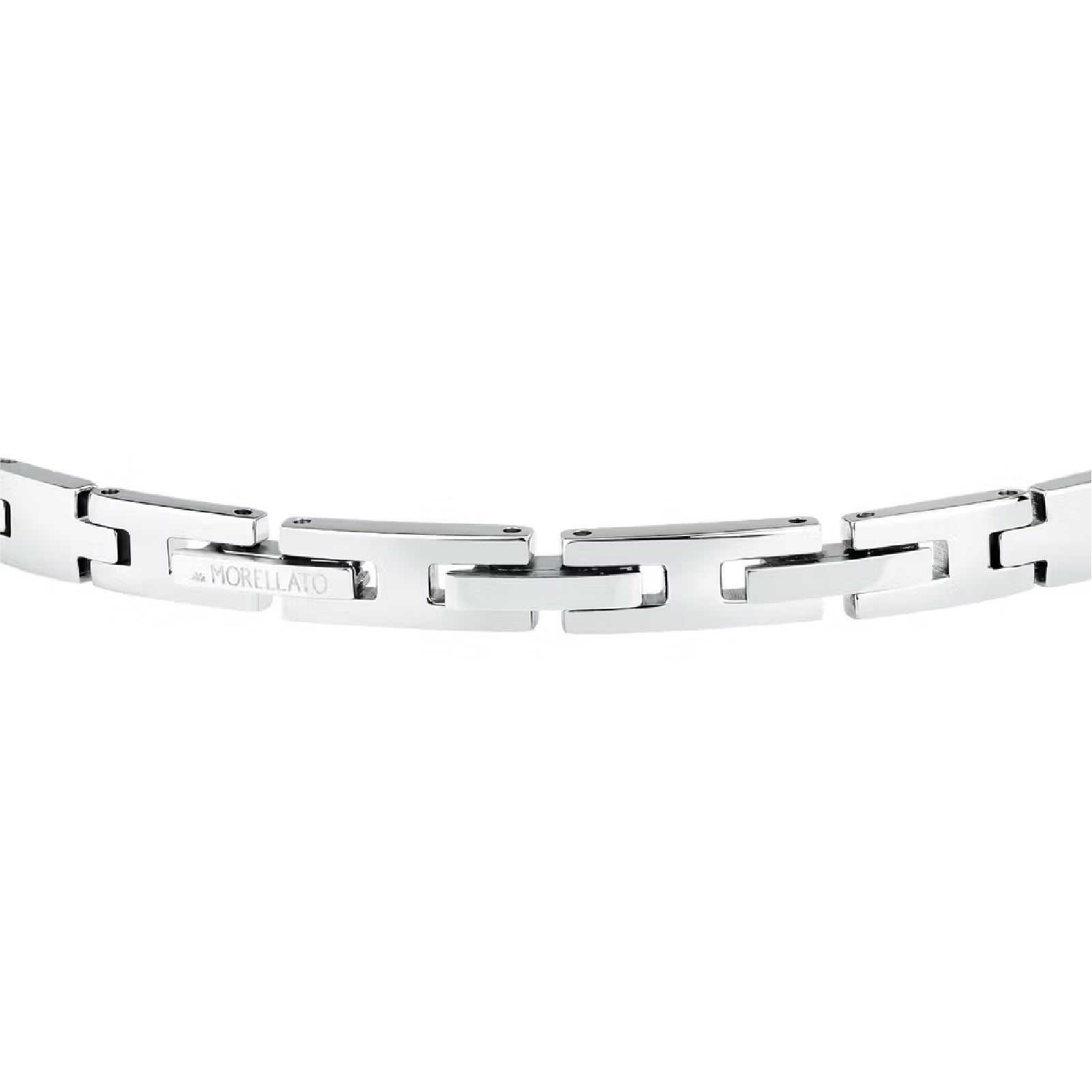 Bracciale da uomo Morellato in acciaio con maglie rosate Regolabile 18-21 cm