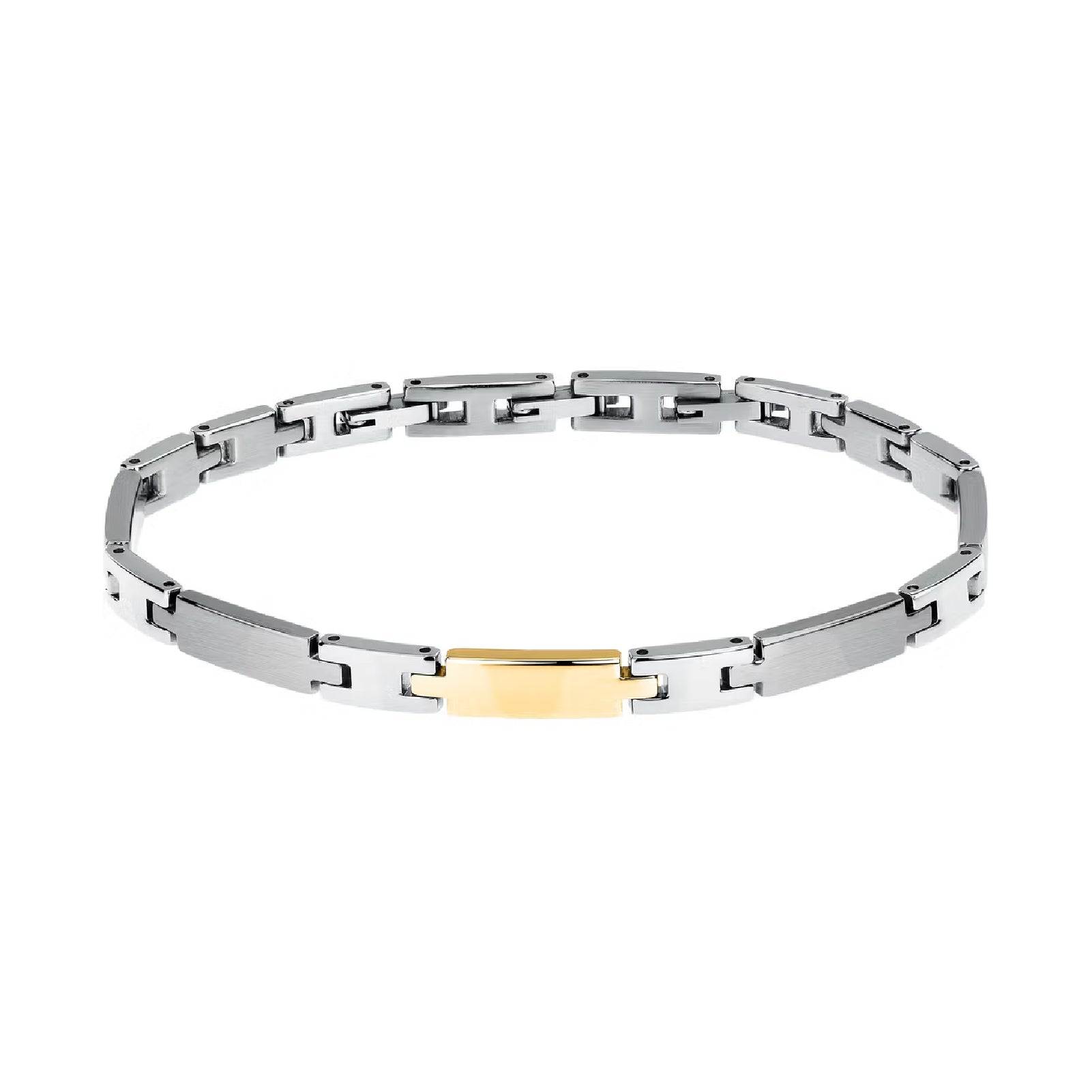 Bracciale da uomo Morellato in acciaio con maglia dorata Regolabile 18-21 cm