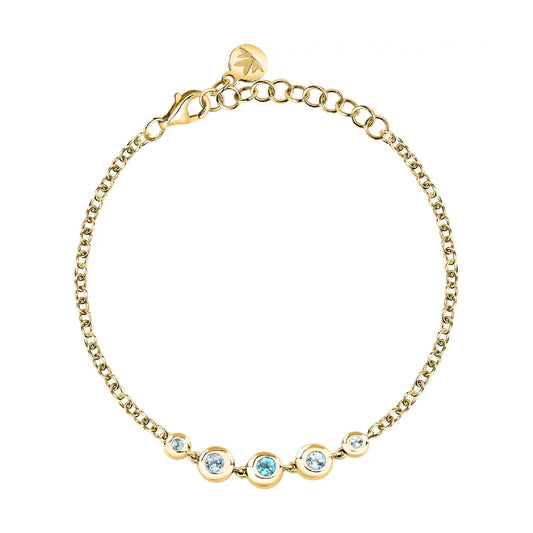 Bracciale Morellato in argento 925 placcato oro con topazi MO.AXN12