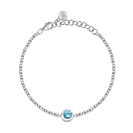 Bracciale Morellato in argento 925 rodiato con topazio MO.AXN14