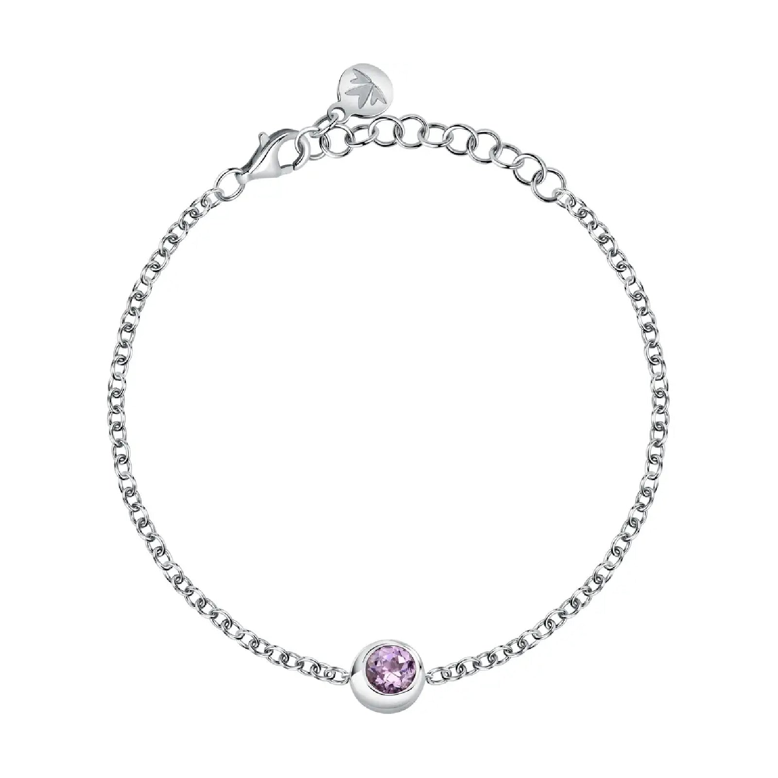 Bracciale Morellato in argento 925 rodiato con ametista MO.AXN15