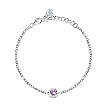 Bracciale Morellato in argento 925 rodiato con ametista MO.AXN15