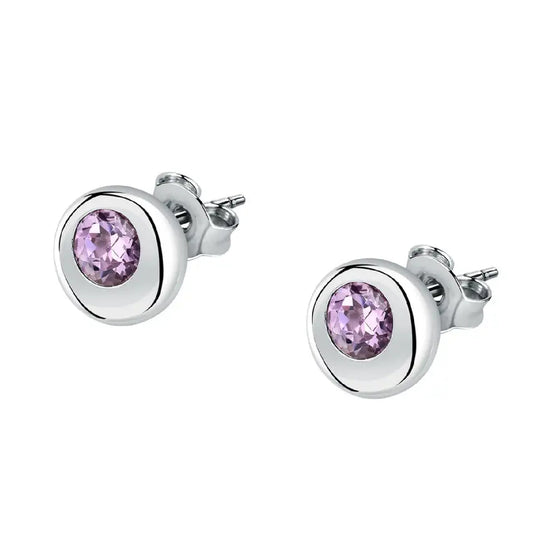 Orecchini punto luce Morellato in argento 925 con ametista MO.AXN20