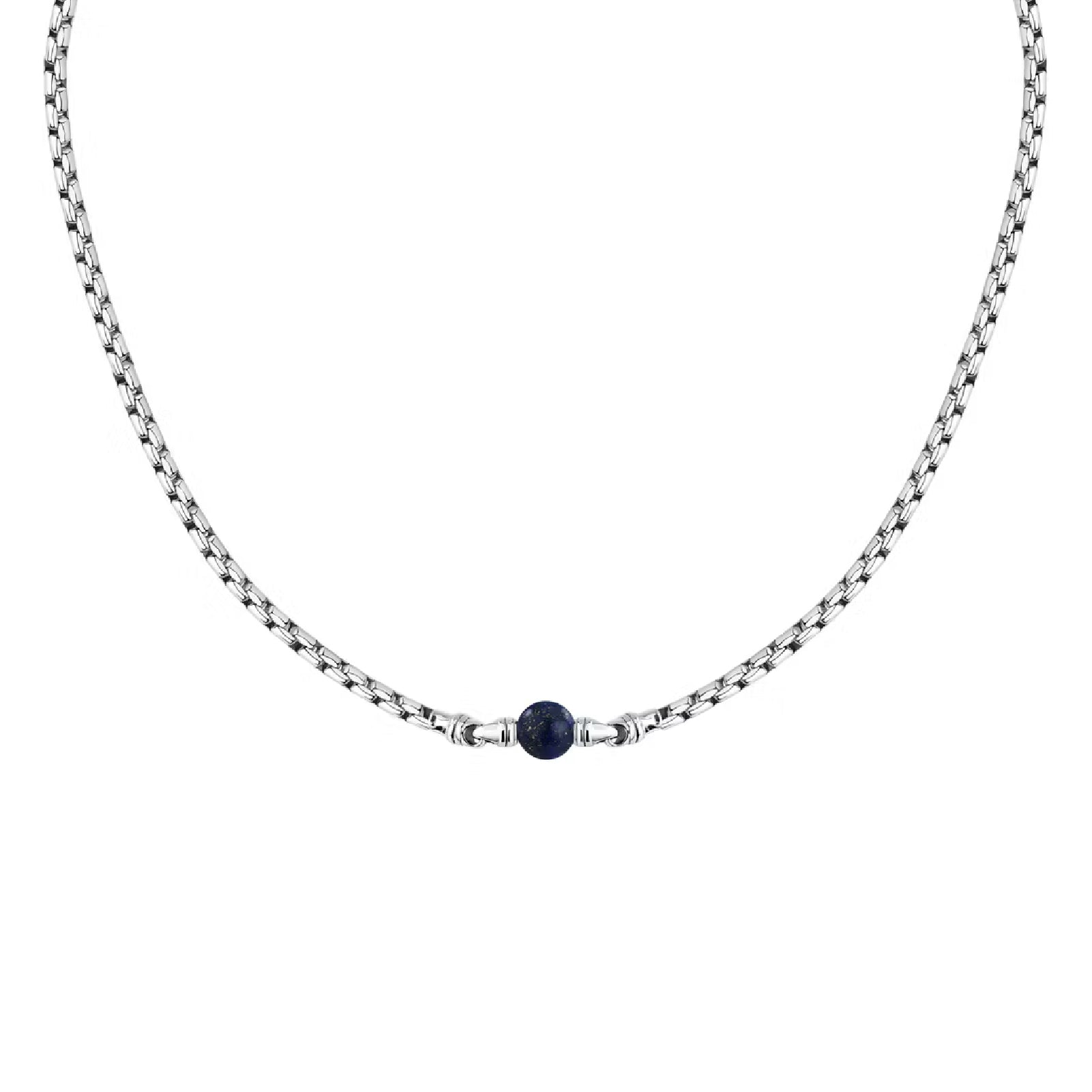 Collana da uomo Morellato in acciaio con lapislazzuli MISURA UNICA