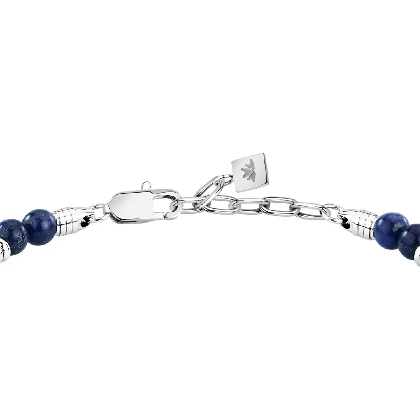 Bracciale da uomo Morellato in acciaio con lapisazzuli Regolabile 18,5-21,5 cm