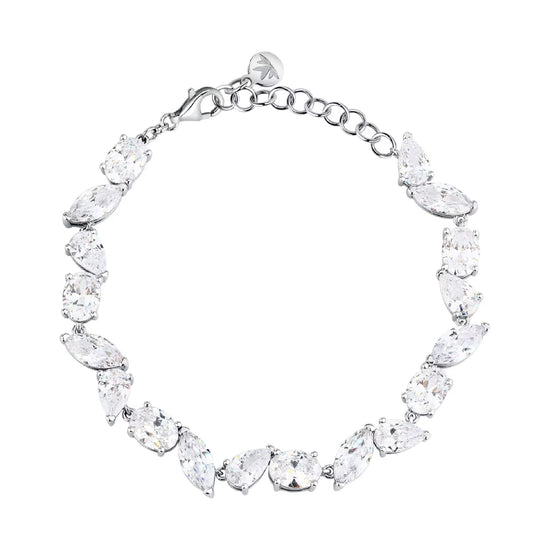 Bracciale con pietre Morellato Riflessi in argento e zirconi 19 cm