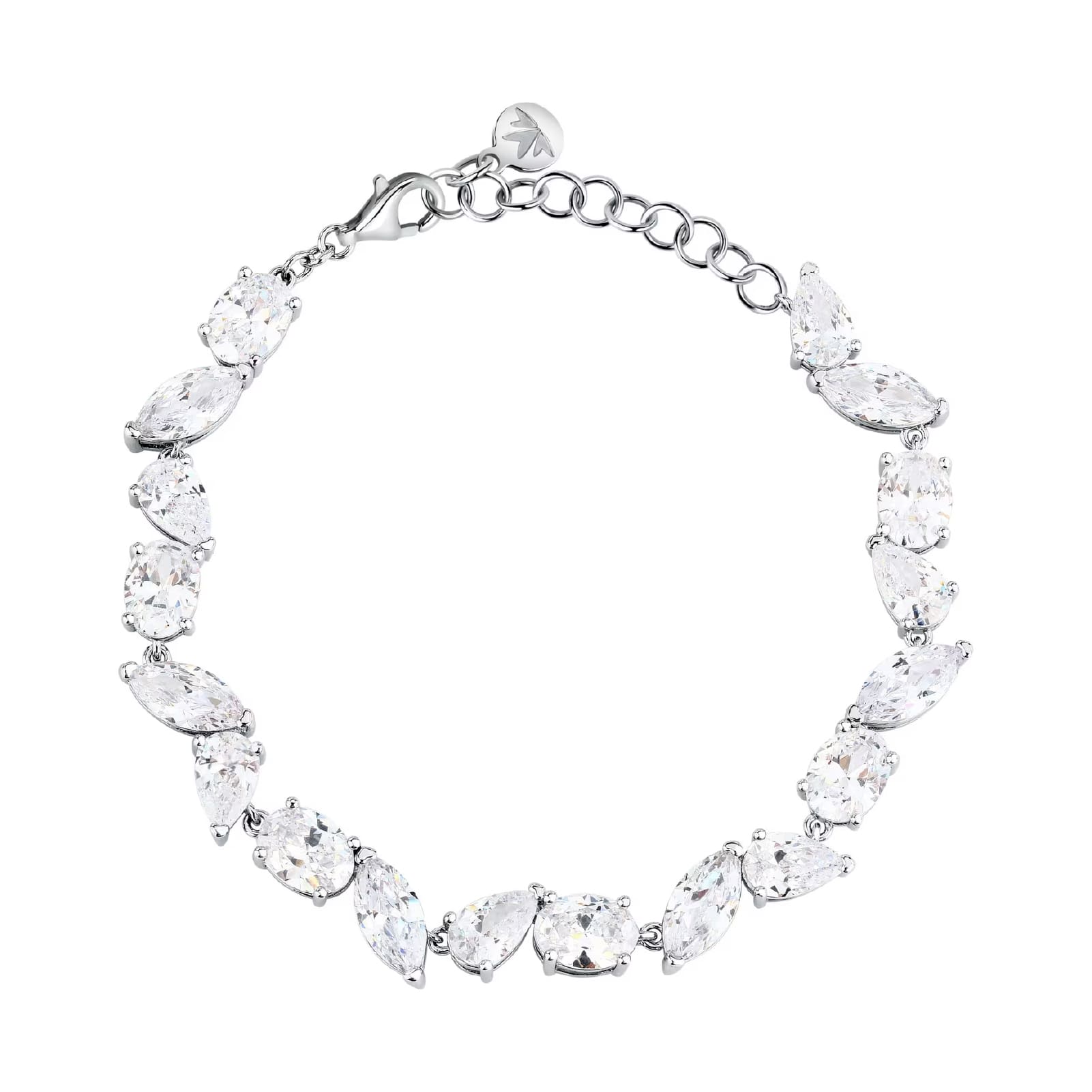 Bracciale con pietre Morellato Riflessi in argento e zirconi 19 cm