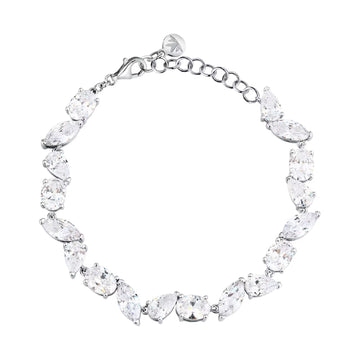 Bracciale con pietre Morellato Riflessi in argento e zirconi 19 cm