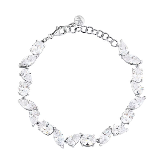 Bracciale con pietre Morellato Riflessi in argento e zirconi 19 cm
