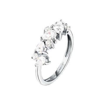 Anello con pietre Morellato Riflessi in argento e zirconi 14