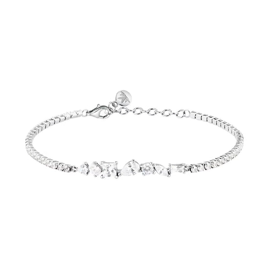 Bracciale tennis Morellato Riflessi in argento e zirconi 19 cm