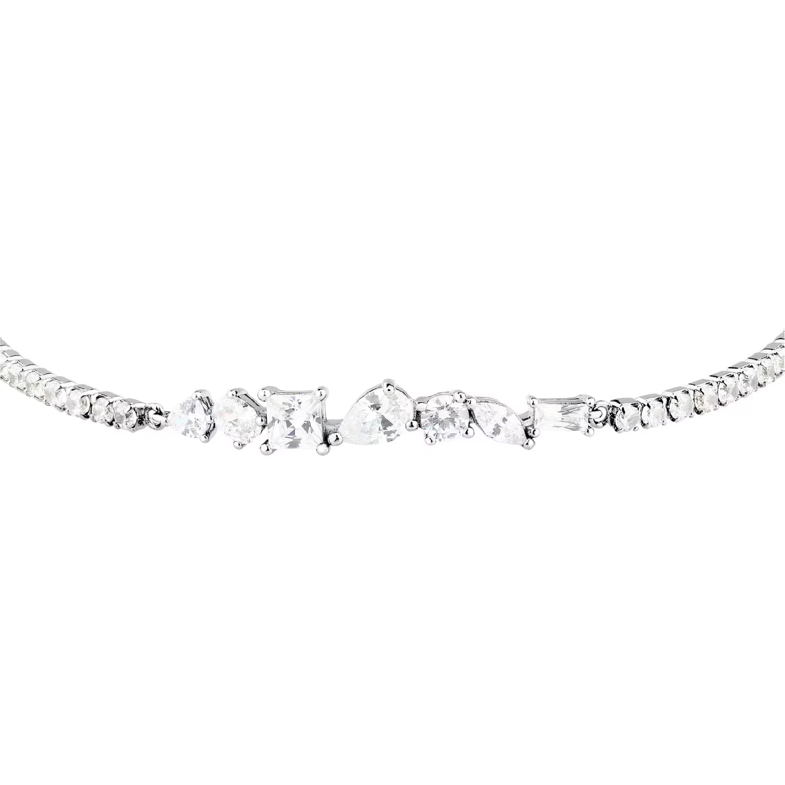 Bracciale tennis Morellato Riflessi in argento e zirconi 19 cm