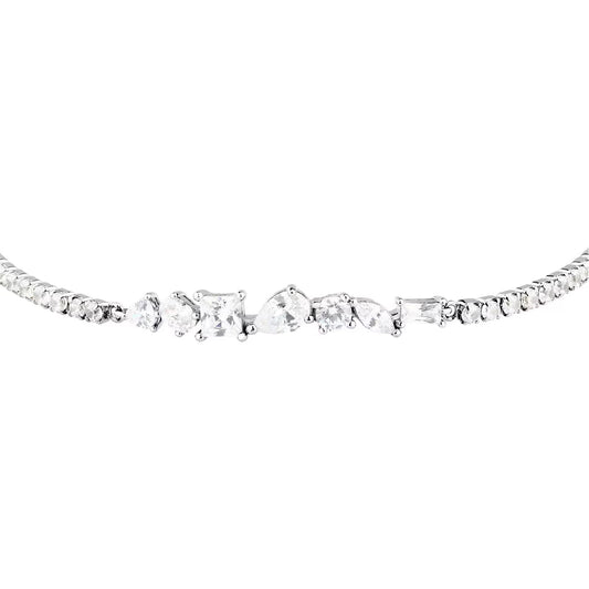 Bracciale tennis Morellato Riflessi in argento e zirconi 19 cm