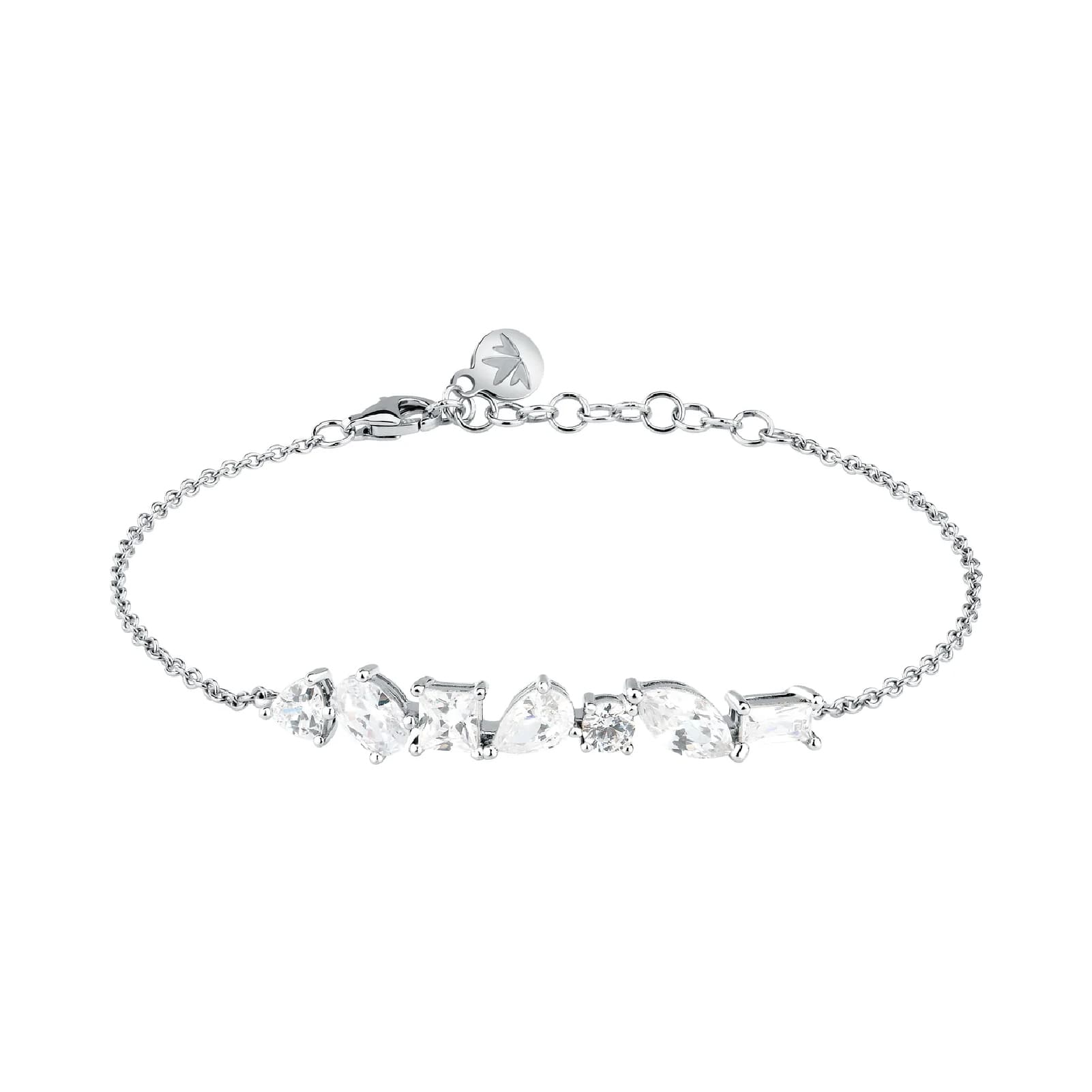 Bracciale catena Morellato Riflessi in argento e zirconi 19 cm
