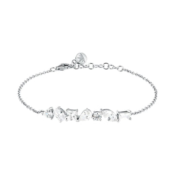 Bracciale catena Morellato Riflessi in argento e zirconi 19 cm