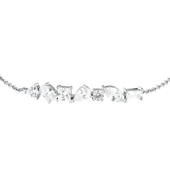 Bracciale catena Morellato Riflessi in argento e zirconi 19 cm
