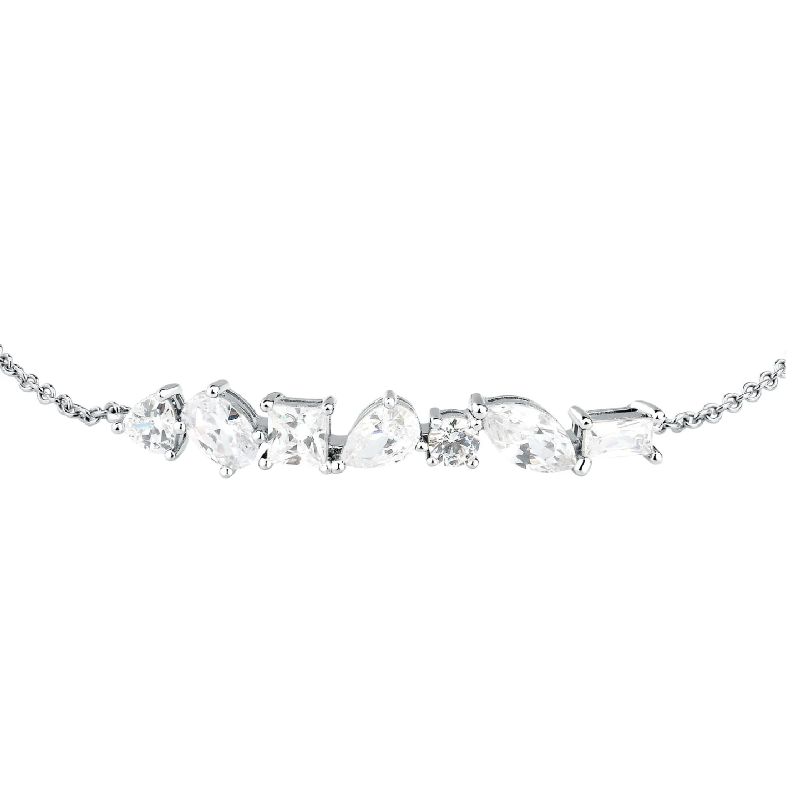 Bracciale catena Morellato Riflessi in argento e zirconi 19 cm