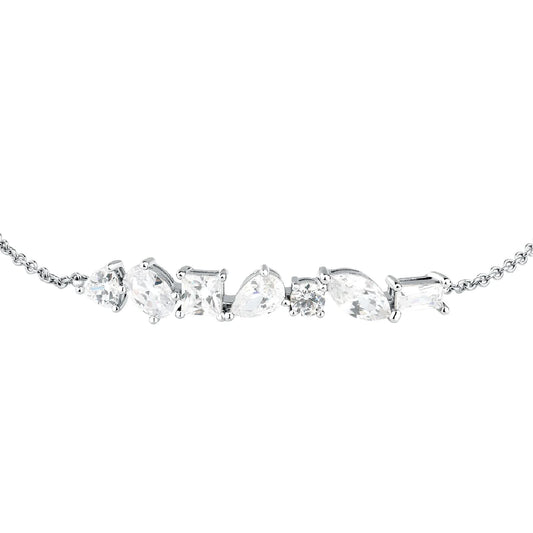 Bracciale catena Morellato Riflessi in argento e zirconi 19 cm