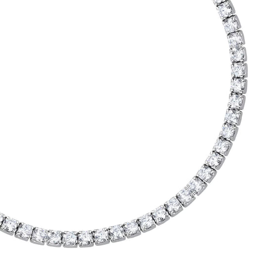 Bracciale tennis Morellato Infinito argento zirconi bianchi 19 cm