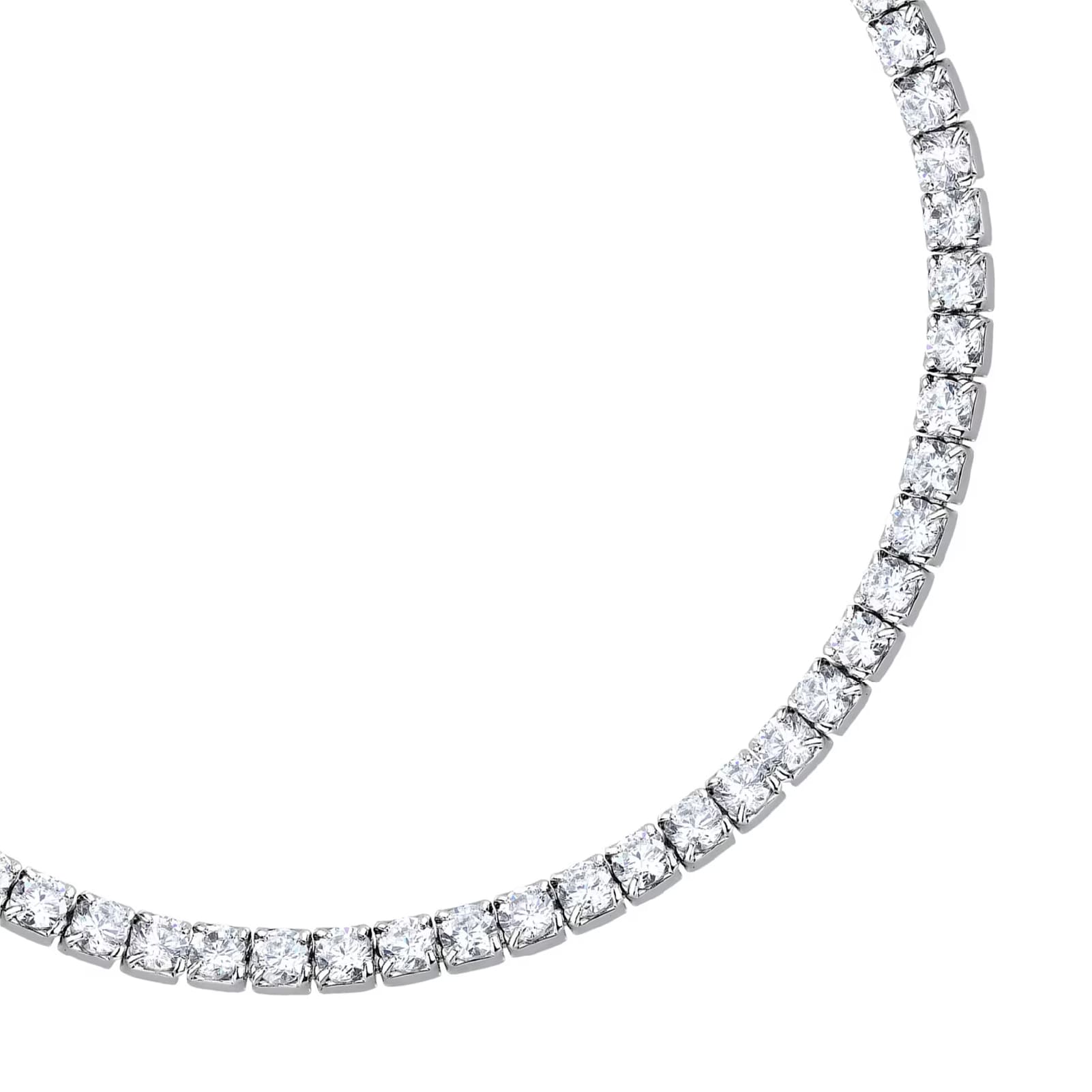 Bracciale tennis Morellato Infinito argento zirconi bianchi 19 cm