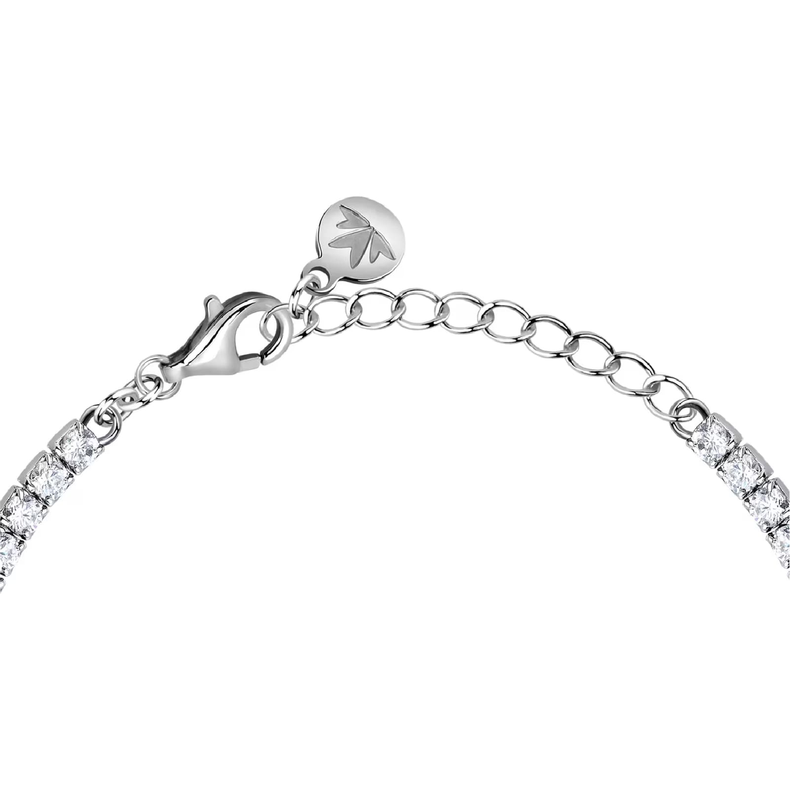 Bracciale tennis Morellato Infinito argento zirconi bianchi 19 cm