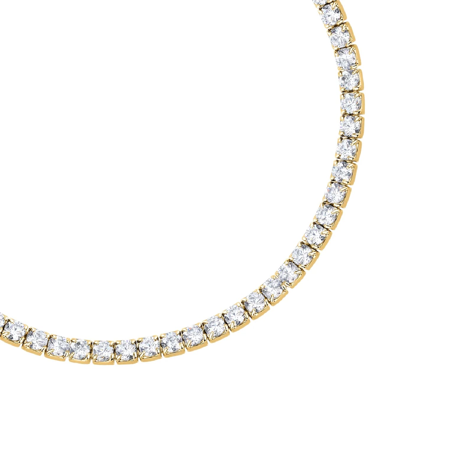 Bracciale tennis Morellato Infinito argento dorato zirconi 19 cm
