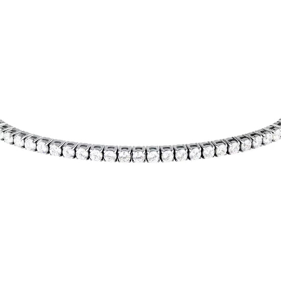 Bracciale tennis Morellato Club acciaio zirconi bianco uomo 22 uomo