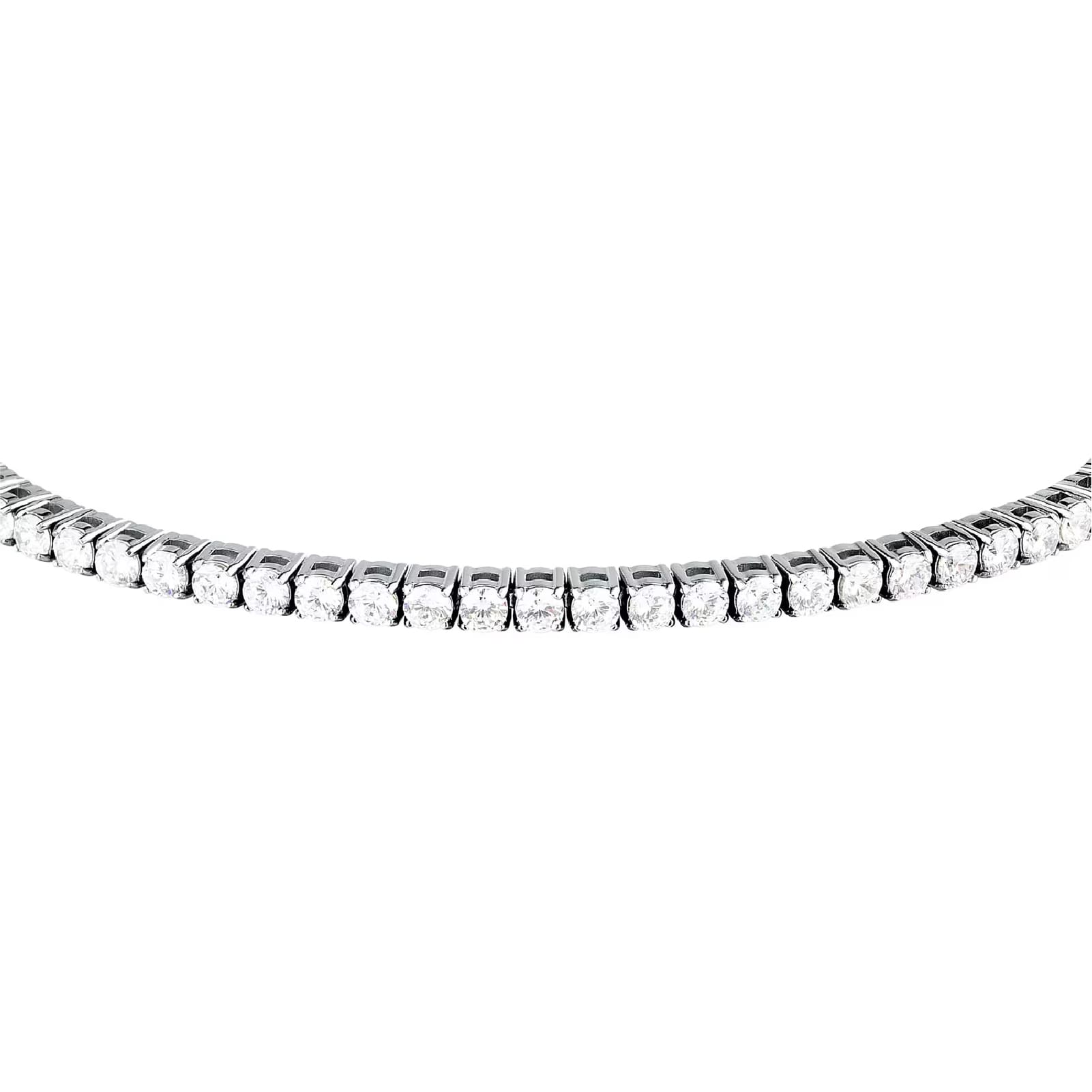 Bracciale tennis Morellato Club acciaio zirconi bianco uomo 22 uomo