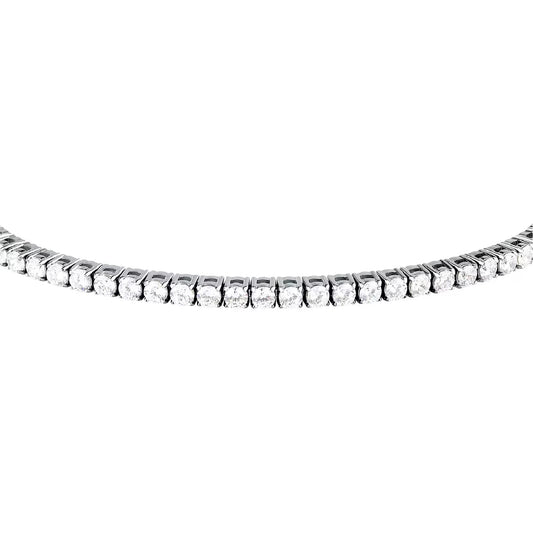 Bracciale tennis Morellato Club acciaio zirconi bianco uomo 22 uomo