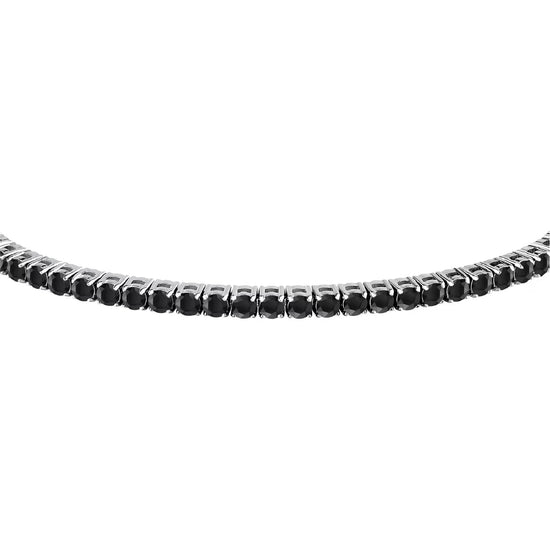 Bracciale tennis Morellato Club acciaio zirconi nero uomo 22 uomo
