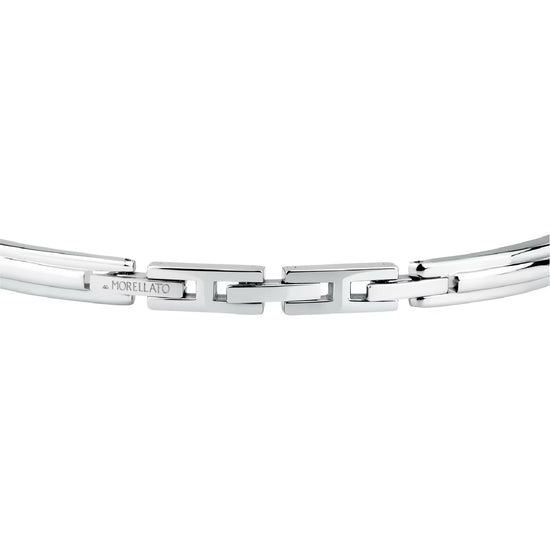 Bracciale da uomo Morellato in acciaio e oro 18kt al centro