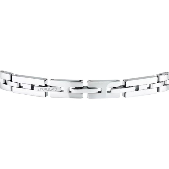Bracciale Morellato in acciaio ed elementi oro 18kt al centro Regolabile 18-21 cm