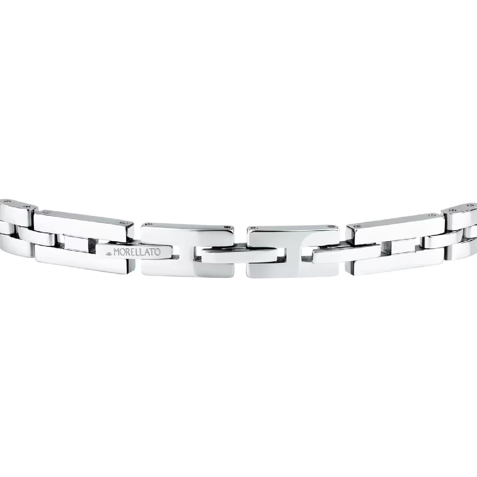 Bracciale Morellato in acciaio ed elementi oro 18kt al centro Regolabile 18-21 cm